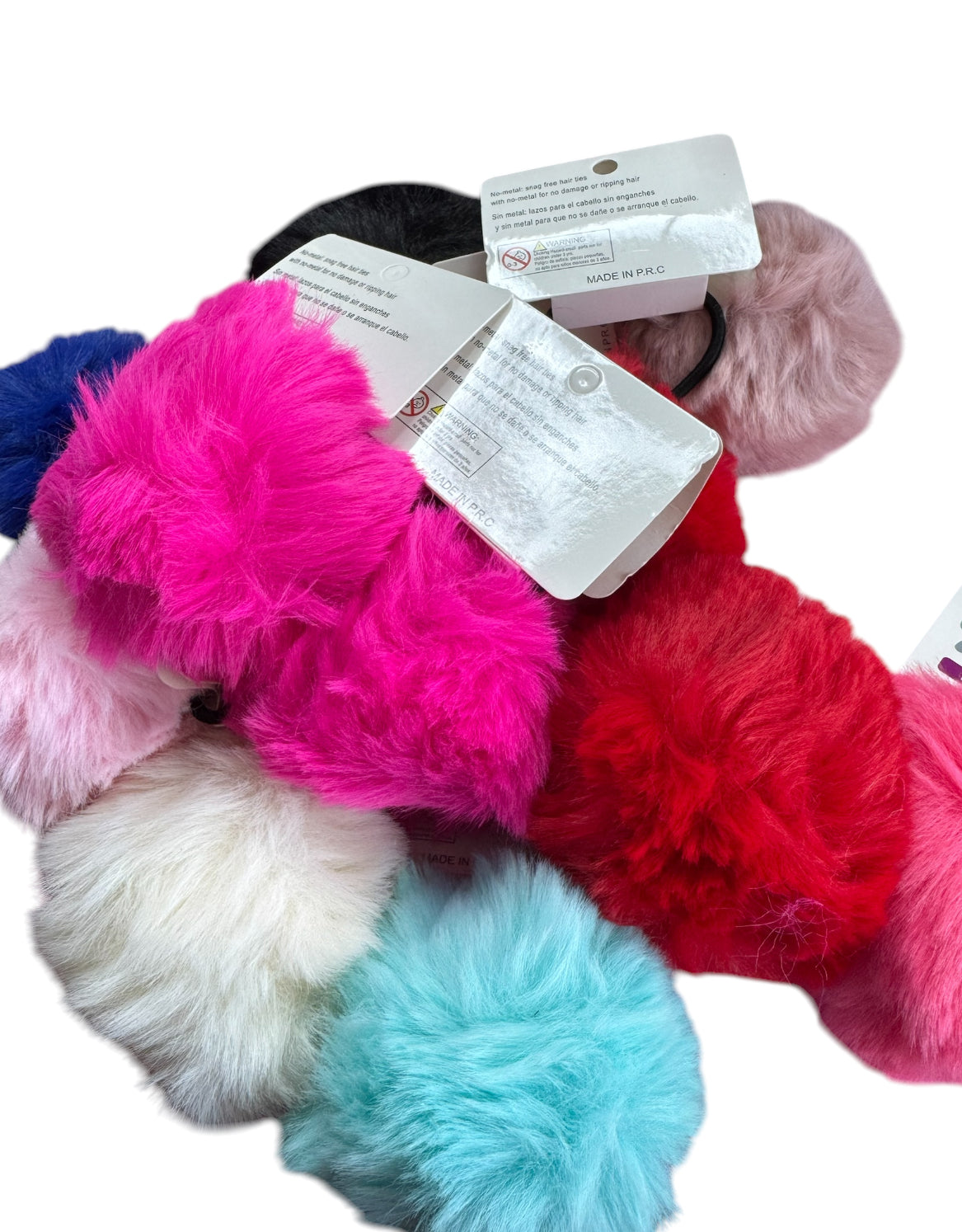 Furry hair tie
