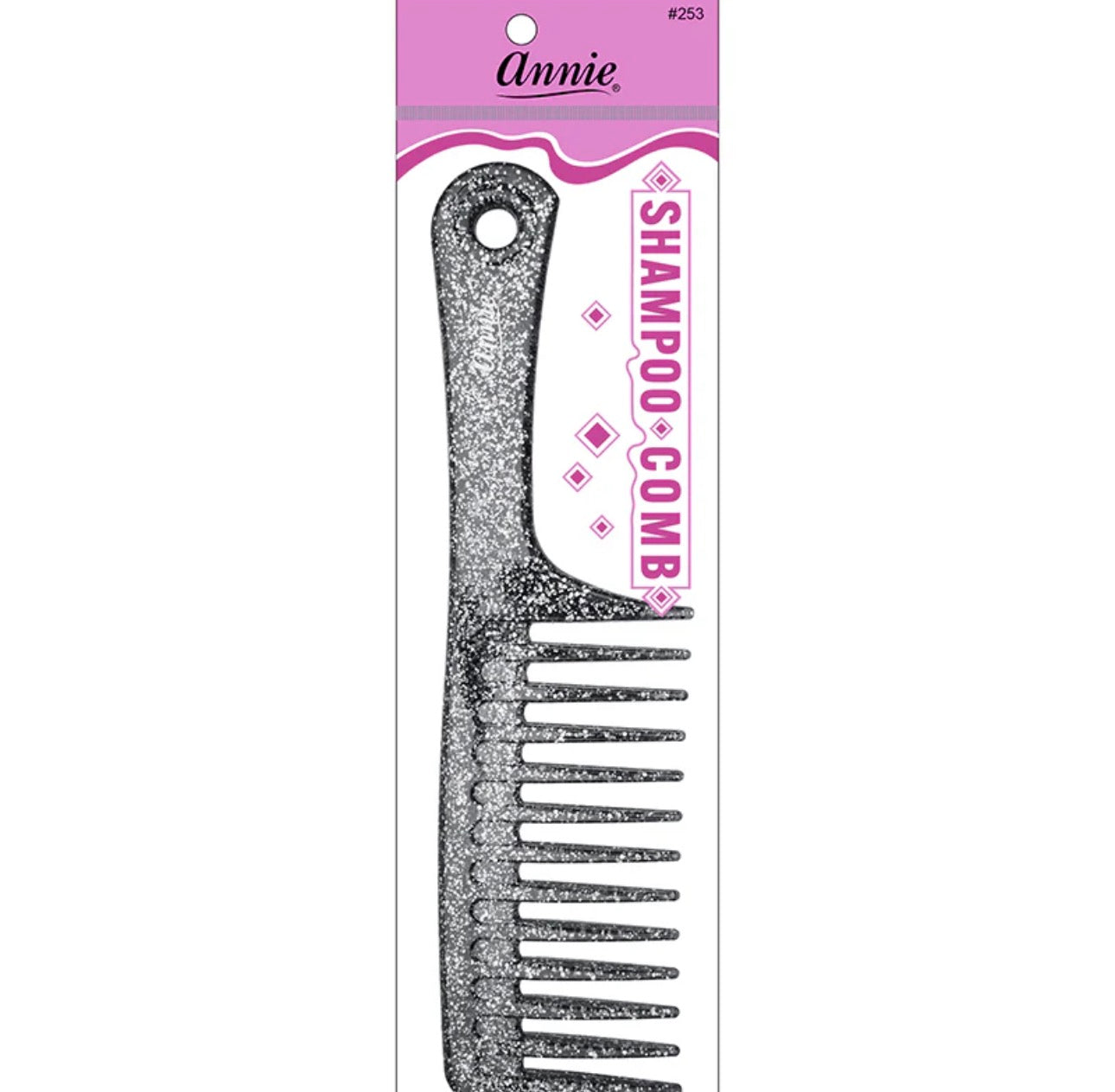 Glitter wide tooth comb