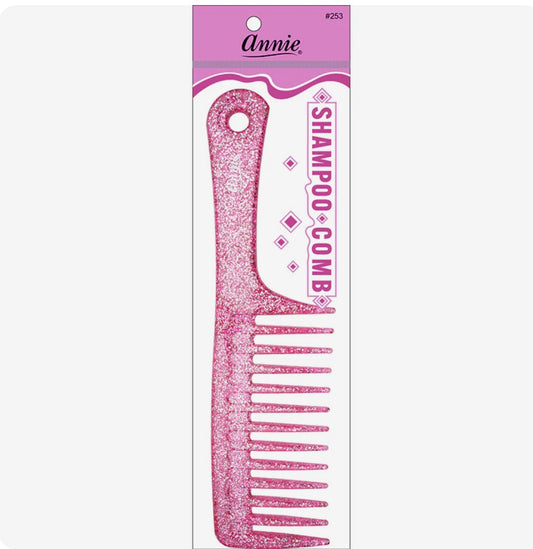 Glitter wide tooth comb