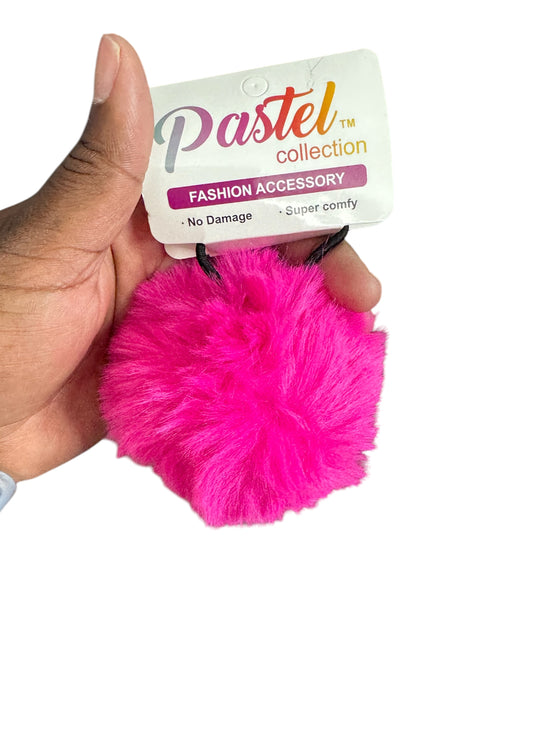 Furry hair tie